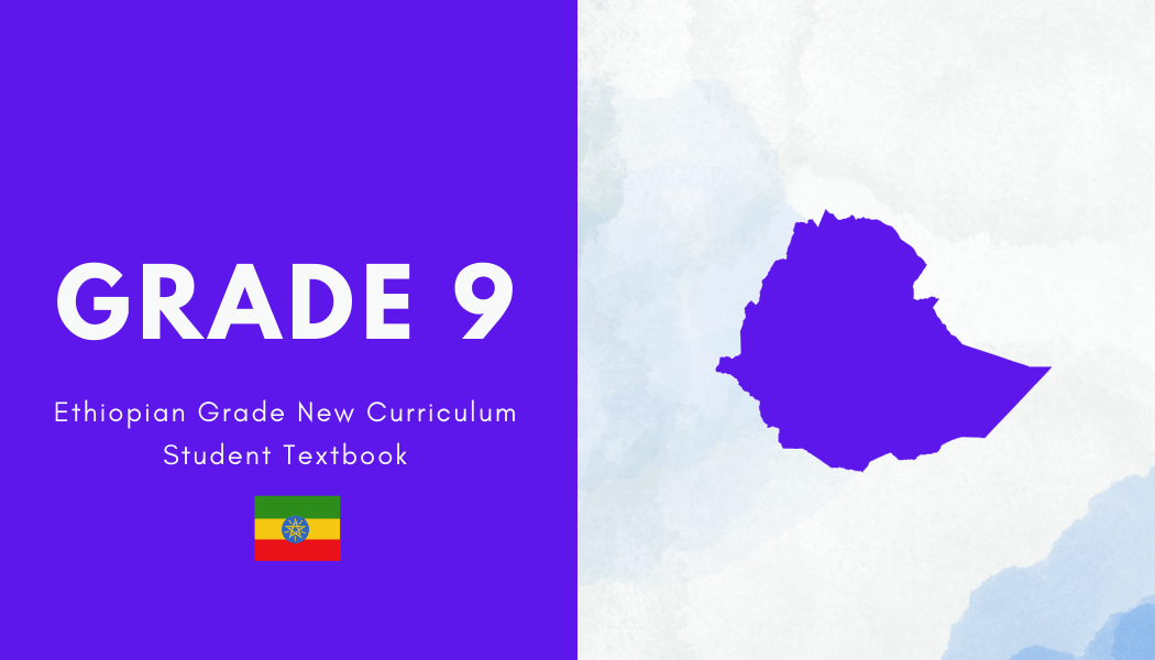 Ethiopian grade 9 new Curriculum Student Textbooks PDF